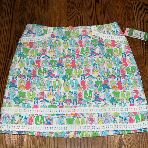 Lilly Pulitzer Skirts Lilly Pulitzer Roslyn Giddy Up Grandstand Kentucky Derby Print Htf